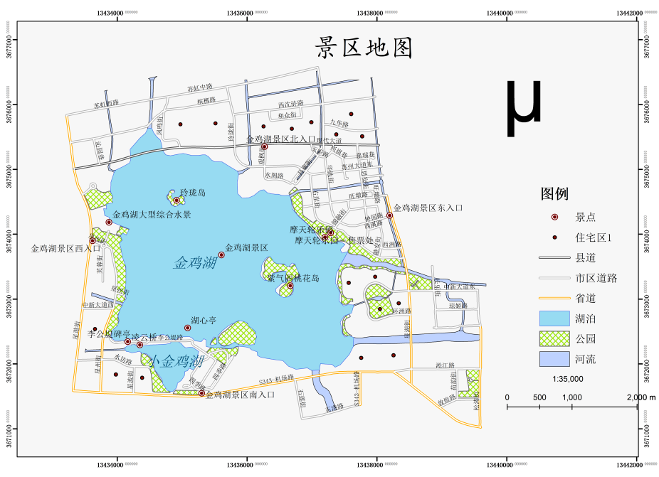 苏州金鸡湖景区图